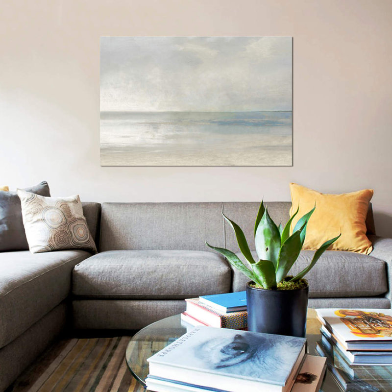 Pastel Seascape III by Christy McKee - Print on Canvas, 152.5 cm H x 101.5 cm W x 3.175 cm D, Wrapped Canvas
