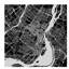Montreal Urban Roadway Map (Black) 1 Piece Wall Art on Canvas-50005280-89231489