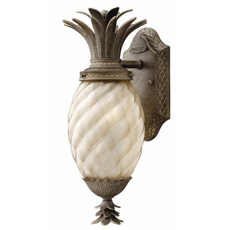 Plantation Bronze 1 - Bulb Outdoor Wall Lantern, 21.25" H x 8" W x 11" D, Incandescent