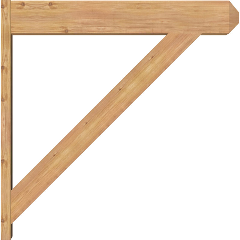 Artisan traditionnel en bois rustique, Cèdre rouge occidental l 7 1/2 po (lisse), P 40 po x H 40 po