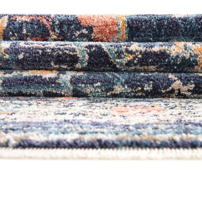 Alkire Floral Indoor Rug, Square 7'10"