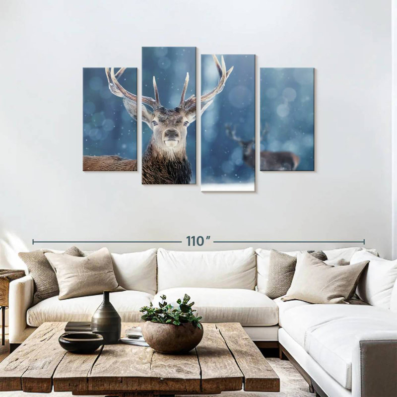 Brampt Male Noble Deer, 48" H x 75" W