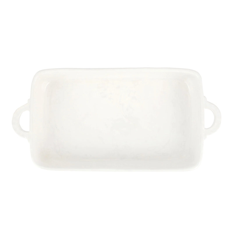 VIETRI Pietra Serena Rectangle Italian Stoneware Baker Bakeware