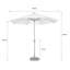 Andre-Lee 265cm Lighted Parasol-623304579