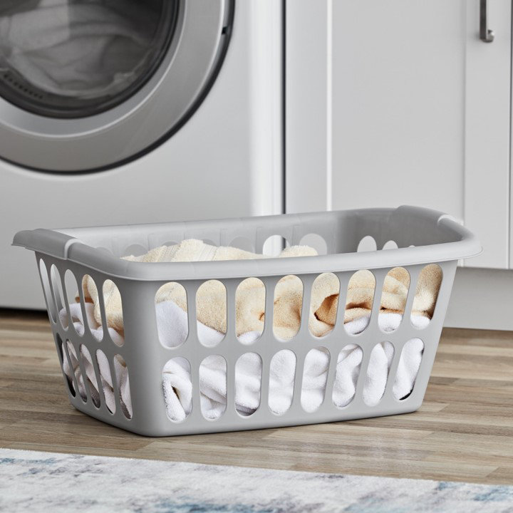 Plastic Laundry Basket with Handles