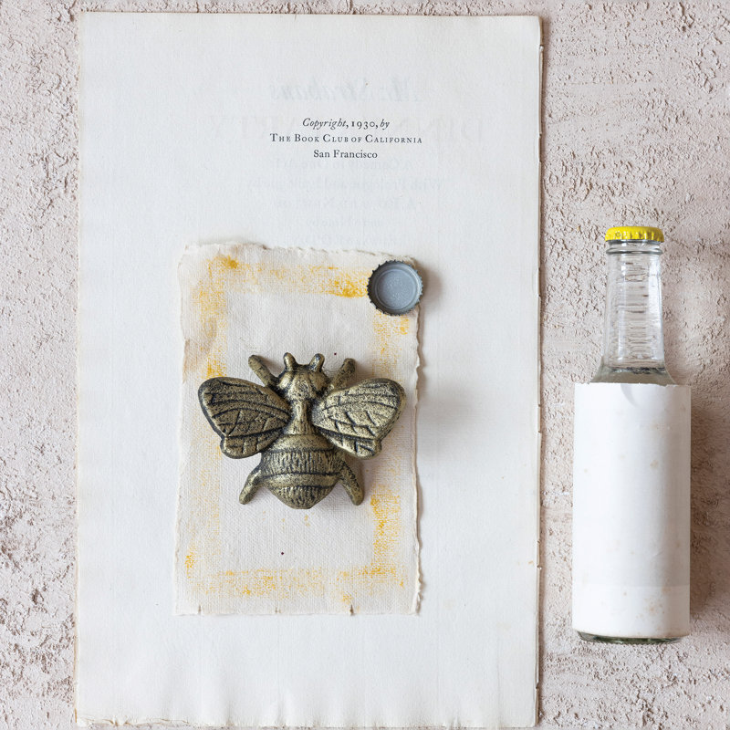 Distressed Cast Metal Bee Bottle Opener