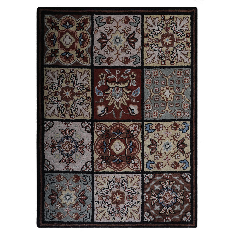 Chever HAND TUFTED WOOL ECO-FRIENDLY AREA RUGS - Multicolor | Floral Design | Area Rugs for Living room,Bedroom