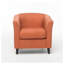 Fauteuil club en tissu Plaza Orange avec lumière requis