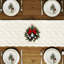 Chemin de table de Noël: chemin de table en fausse fourrure avec motif texturé à losanges croisés, chemins de table campagnard crème, chemin de table moelleux blanc cassé pour la table, décorations de table de Noël pour la fête à la maison