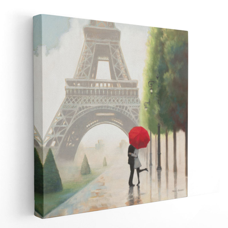 «Paris Romance II», reproduction d'art sur toile, H 30 po x l 30 po