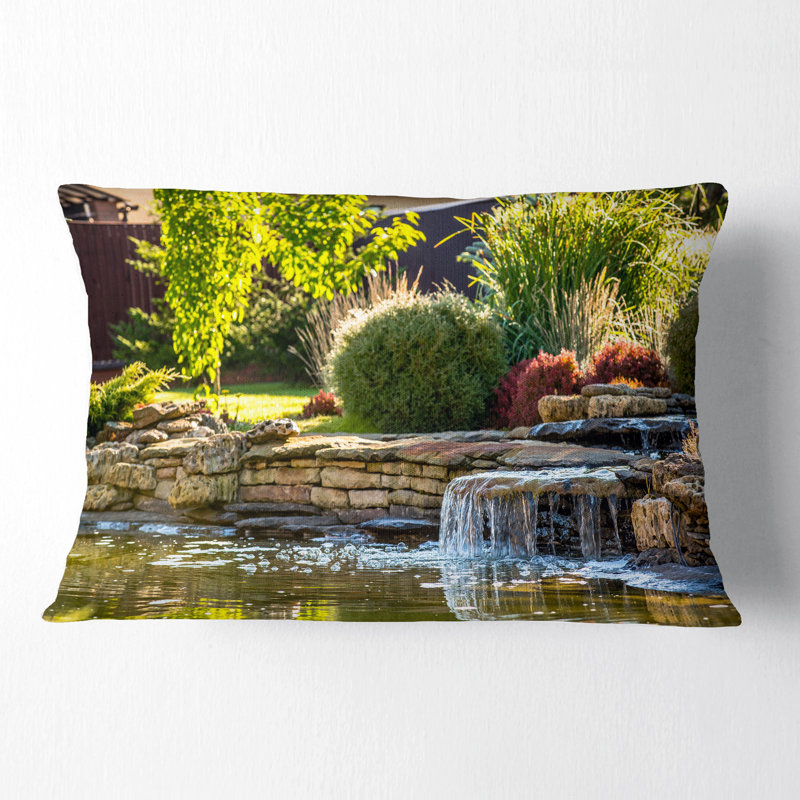 Coussin Green Lake and Plants