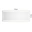 Miroir de salle de bain 72 "x 28" avec éclairage à DEL, cadre en aluminium, 3 options de couleur - brouillard, mémoire, intensité variable en continu, finition or brossé-882449821-882449795