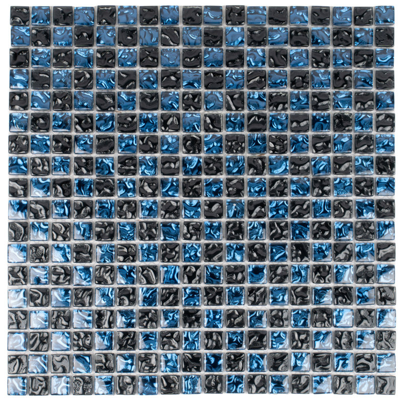11.7" X 11.7" Polished Glass Mosaic Tile