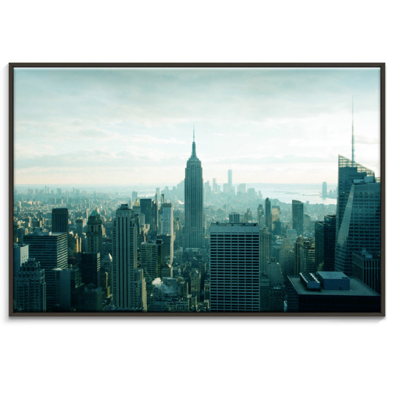 Print on Canvas, 102cm H x 152cm W, Black Floater Framed