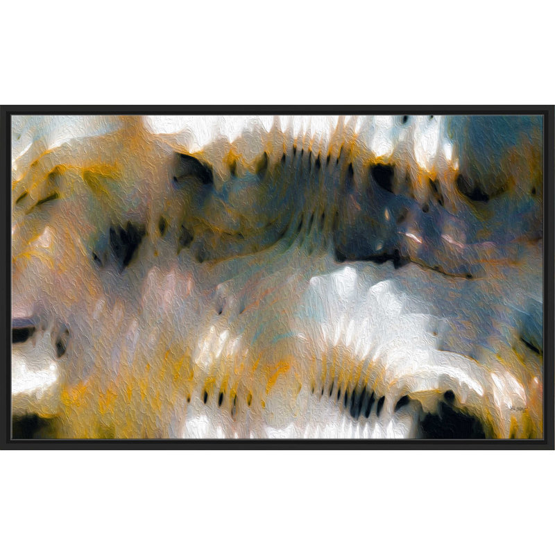 «Isaiah 28: 2 Tempest» par Mark Lawrence - impression, Cadre flottant noir, H 39,5 po x l 63,5 po x P 2 po