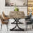 Dining Table, Rectangular, Metal Base, 63 Inch-111236769-111236772