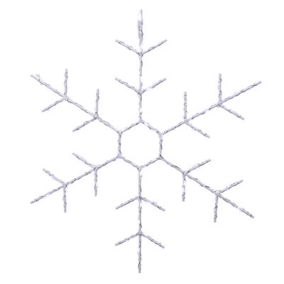 LED Snowflake Silhouette 14.5 in. Hanging Decor