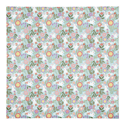 Cotton Floral Square Napkin