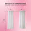 Juicy Couture Rose Swirl Sheer 37 W x 84 L Window Curtains