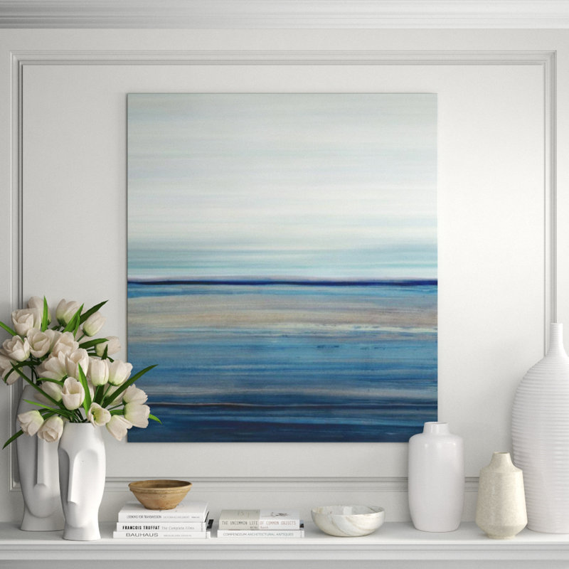 Blue Green I Print by Dylan Grey, 45" H x 40" W, Image Brush Gel