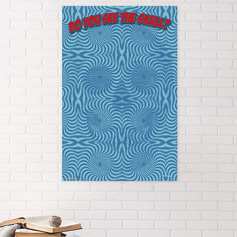 « optical-crâne », impression sur papier