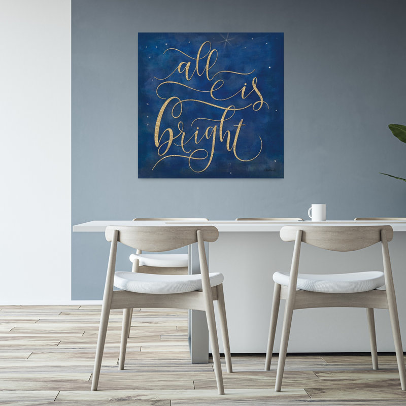 «All Is Bright», art contemporain de paysage d'hiver abstrait, H 32 po x l 32 po