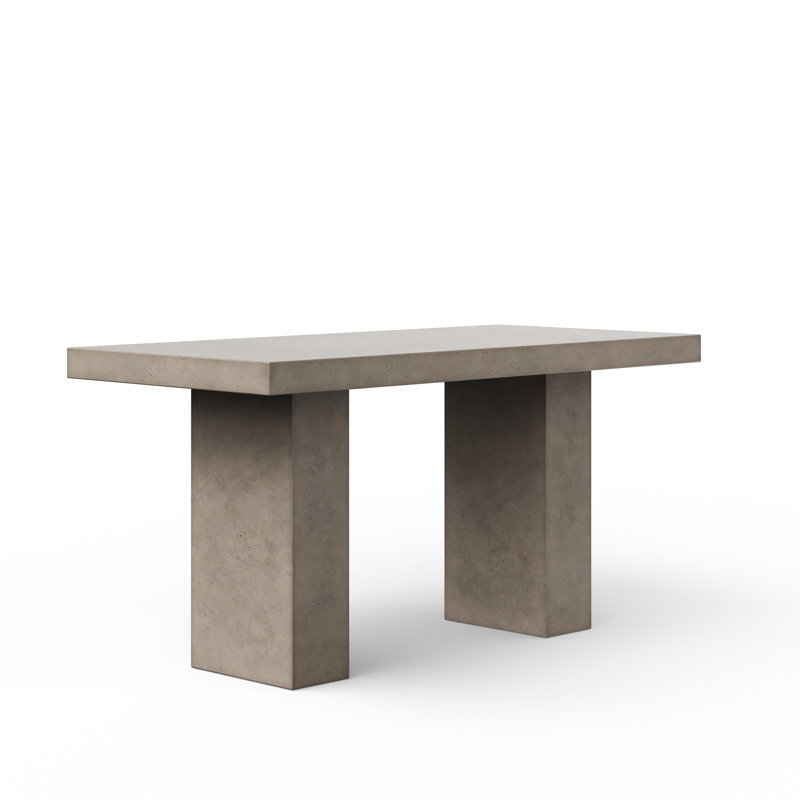 Table de salle à manger Kareen, Gris foncé, Table de bar (hauteur 41,75 po), L 82,75 po x l 39,25 po