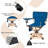 360° Swivel Camping Chair Portable Foldable Chair , With Mesh Cup Holder And Storage Pockets