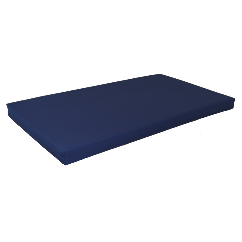 Outdoor 4'' Bench Seat Cushion, 68" W x 39" D, Navy Blue