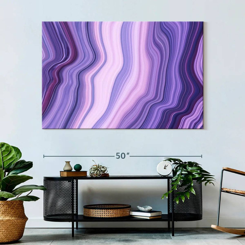 Avery Abstract Purple Layers, 34" H x 51" W