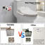 Ensemble 5 pièces de quincaillerie de salle de bain murale-109547757