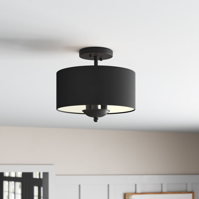 Sawicki Fabric Semi Flush Mount