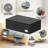 Underbed Storage Bins With Wheels, No Assemble Required 10 Inches Height Large Capacity Rolling Underbed Shoe Storage Containers,Dorm Underbed Storage Drawers