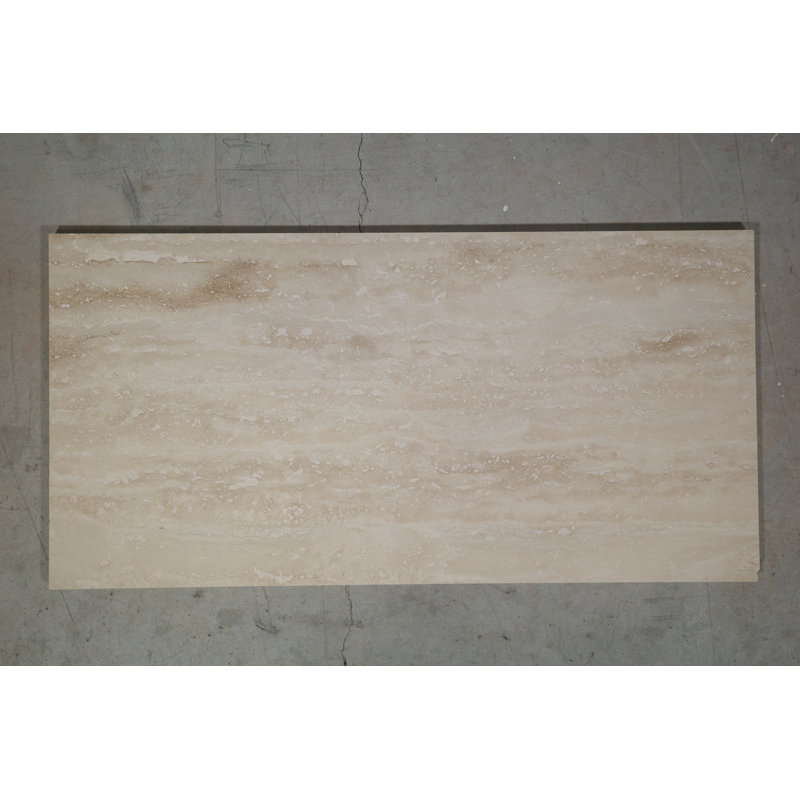 Carrelage en travertin clair 12 x 24