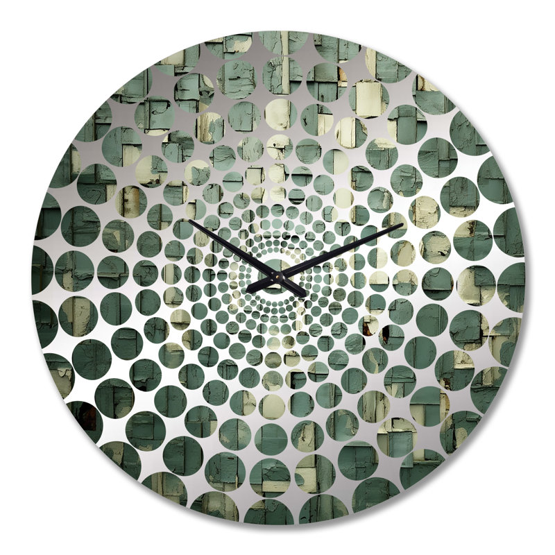 Herkimer - Horloge murale peinture abstraite, Grand