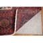 Tapis floral rouge 10 x 13