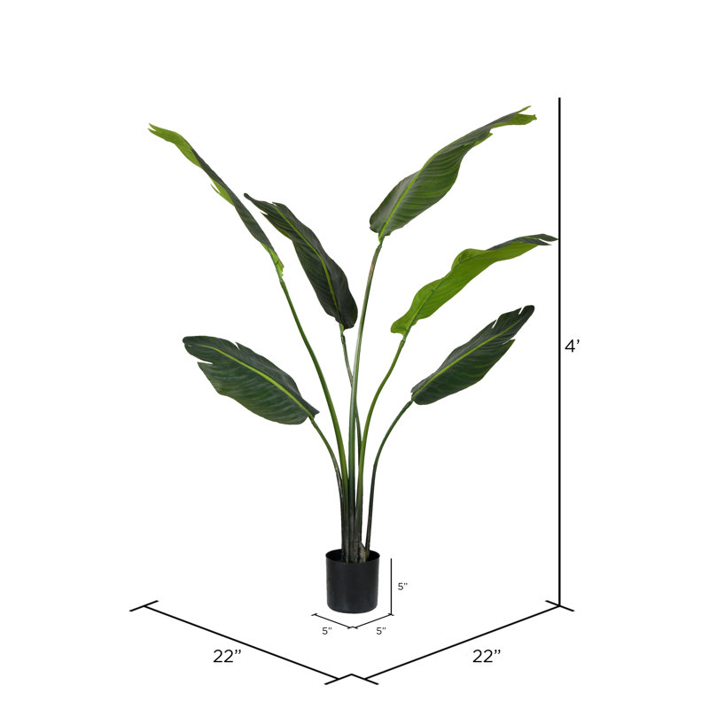 Jorah Faux Tree in Pot Liner, 48'' H x 17" W x 22" D