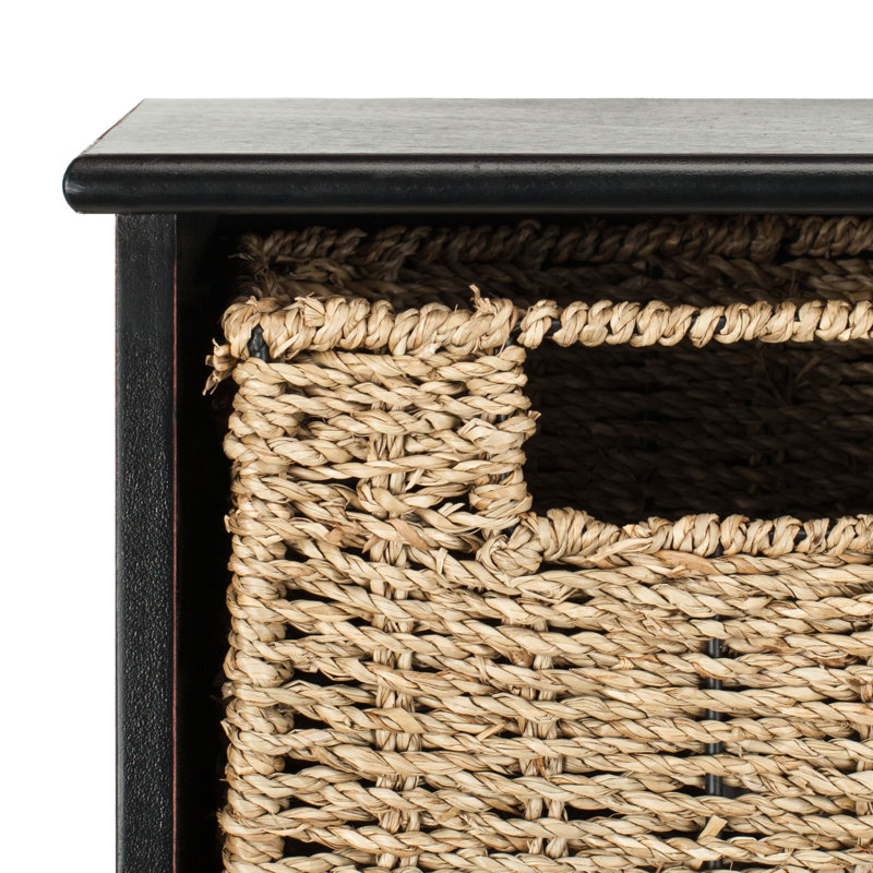 Solid + Manufactured Wood Wall Organizer, Black