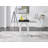 Scottsmoor Modern High Gloss Halo 4 Seater Dining Table Set with Luxury Faux Leather Dining Chairs-1111246806