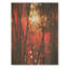 Bambou coucher de soleil - Art mural en bois de bambou sur bois de pin naturel-781433054