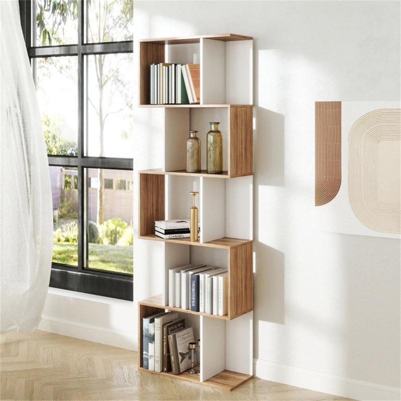 184.5cm H x 60cm W Engineered Wood Etagere Bookcase