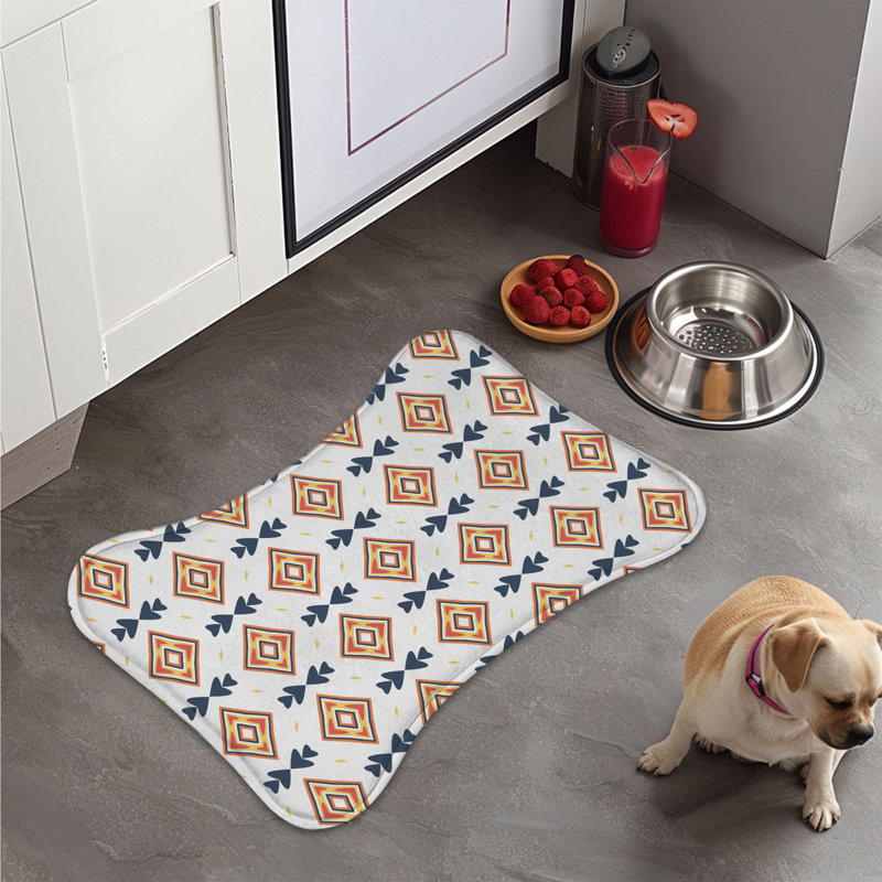Tapis d'alimentation 1 pièce Crimson Yellow Tile