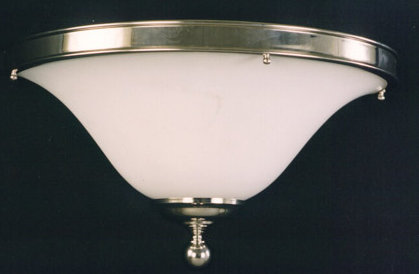 Desrosiers Glass Flush Mount, Polished Chrome Plated