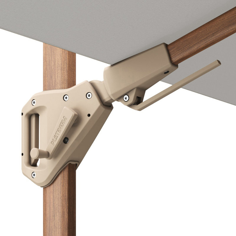 Chasiti 300cm Cantilever Parasol, Light Grey