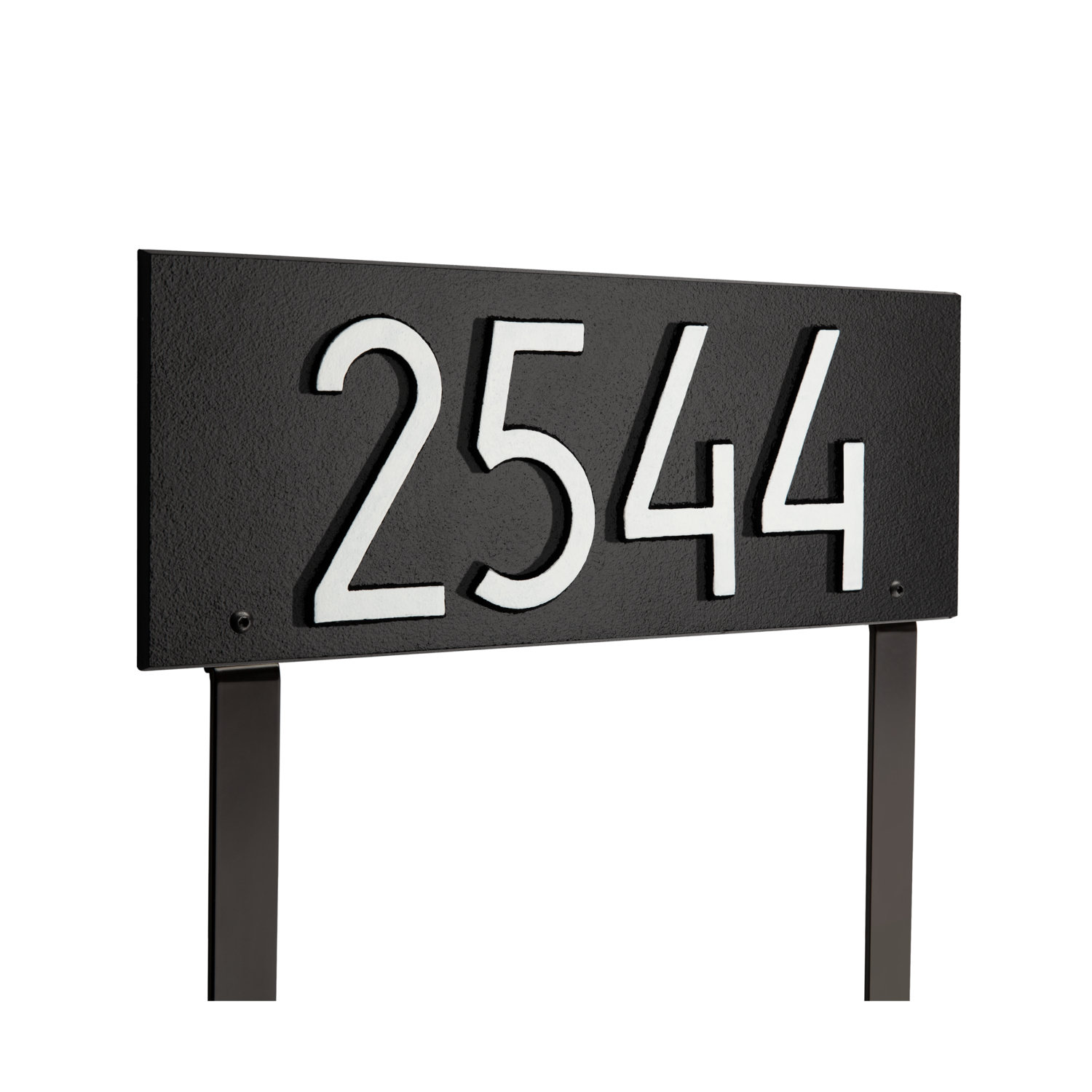 Mid-Century Modern Wall Plaque, Black/White, Yes