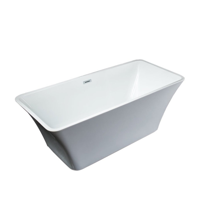Baignoire de trempage autoportante en acrylique 55 po. X 28 po.