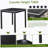 5 Piece Counter Height Table Set, Kitchen Table Set With Square Table, Counter Height Dining Table