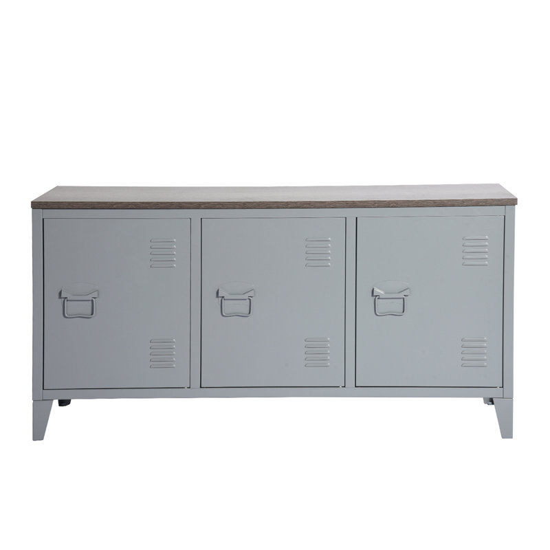 Coutee Unfinished Sideboard with Fireplace Included, 120.5cm, Grey