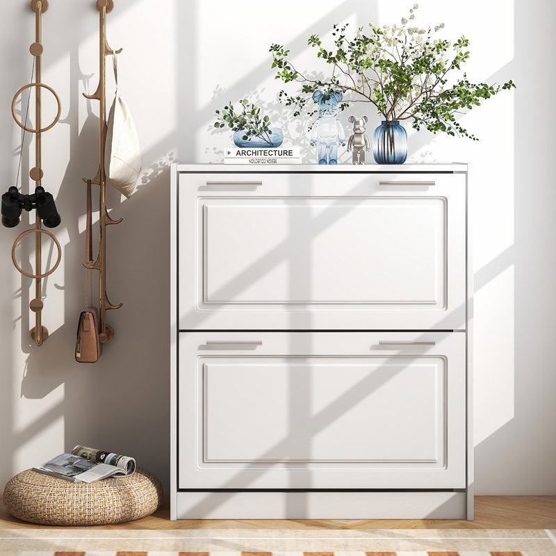 18 Pair Flip Down Shoe Storage