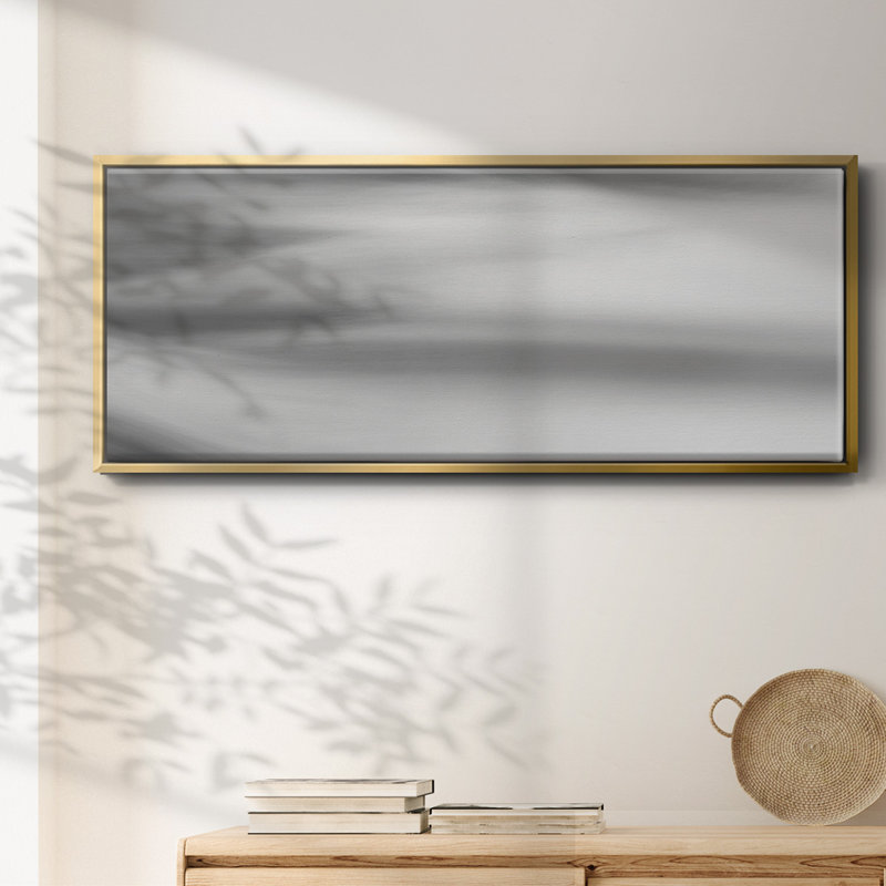 «Black & White Water Panel VII», toile encadrée, H 20 po x l 50 po